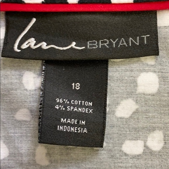 Lane Bryant Polka Dot Blouse - Picture 5 of 5